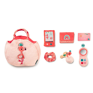 Набор Lilliputiens "Фламинго Анаис", игрушка и аксессуары в сумочке
