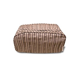 Несессер стеганый nuuroo "Levi Cream Stripe", полоска на кремовом, 24 x 10 см