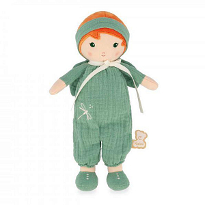 Текстильная кукла Kaloo "Olivia", в зеленом костюме, серия "Tendresse de Kaloo", 25 см