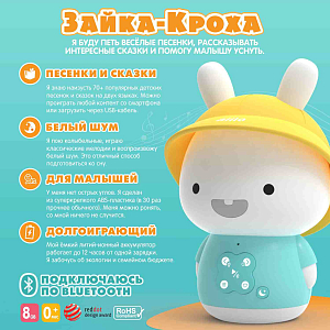 Интерактивная игрушка Alilo "Зайка-кроха", голубой