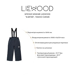 Брюки зимние LIEWOOD "Karter", темно-синие