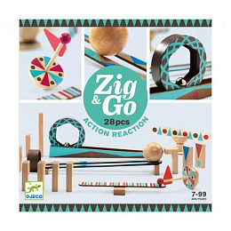 Конструктор DJECO "ЗигнГоу", 28 деталей
