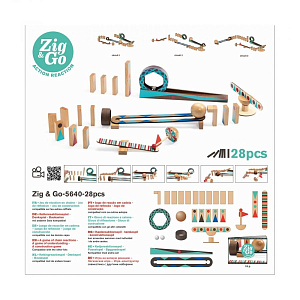 Конструктор DJECO "ЗигнГоу", 28 деталей