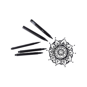 Набор черных маркеров с разными наконечниками УЛИ (OOLY), 5 шт (уцененный)