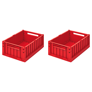 Набор складных ящиков для хранения LIEWOOD "Weston", 2 шт, размер M, красный