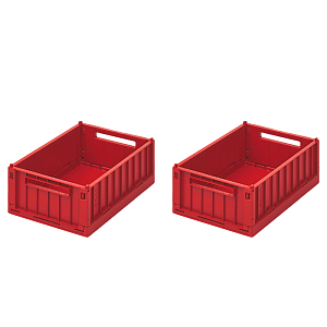 Набор складных ящиков для хранения LIEWOOD, 2 шт, размер S, красный