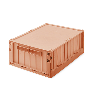 Складной ящик для хранения с крышкой LIEWOOD, размер L, темно-розовый