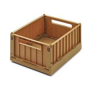 Складной ящик для хранения с крышкой LIEWOOD, размер L, золотая карамель