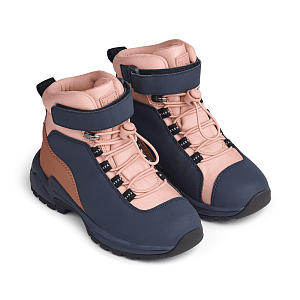 Ботинки зимние трекинговые LIEWOOD "Ava", мульти микс с пыльно-розовым, водонепроницаемые