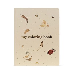 Книжка-раскраска Konges Slojd "My Coloring Book", белая