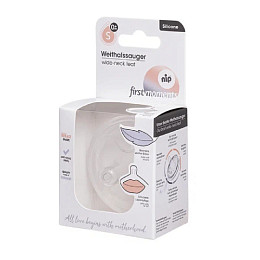 Соска-поильник для бутылок NIP "First Moments", силиконовая, S