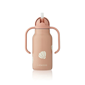 Бутылка-термос с ручками LIEWOOD "Kimmie Shell", пыльно-розовая, 250 мл