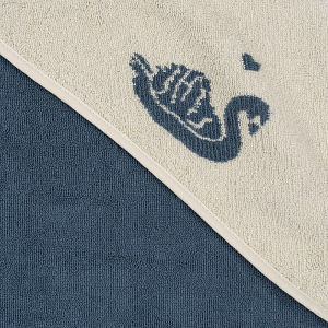Детское полотенце с капюшоном Konges Slojd "Terry Swan", танцующие лебеди