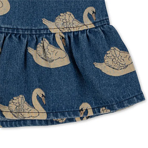 Платье джинсовое Konges Slojd "Magot Swan", танцующие лебеди