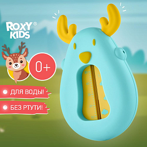 Термометр для воды ROXY-KIDS "Олень", голубой