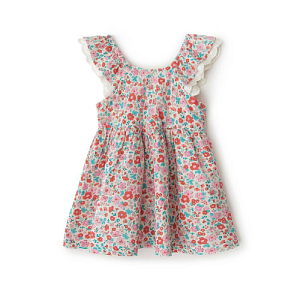 Платье Babybu "Summer Blooms Print", белое