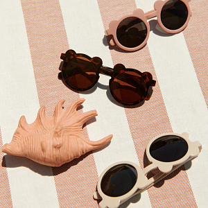 Детские солнцезащитные очки LIEWOOD "Darla Mr Bear", темно-розовые