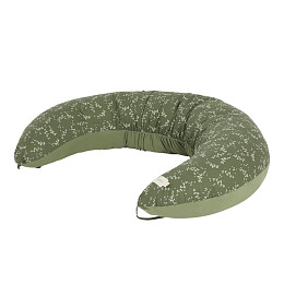 Подушка для беременных Nobodinoz "Luna Green Jasmine", жасмин в зелени, 170 х 38 х 25 см