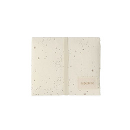 Складной матрас для пеленания Nobodinoz "Stories Natural Milky Way", ванильные звезды, 45 х 65 см