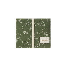 Складной матрас для пеленания Nobodinoz "Stories Green Jasmine", жасмин в зелени, 45 х 65 см