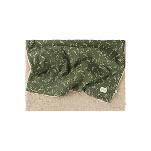 Теплое одеяло Nobodinoz "Stories Green Jasmine", жасмин в зелени, 100 x 70 см