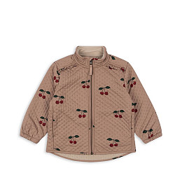 Куртка утепленная с рюшами Konges Slojd "Jersey Frill Ma Grande Cerise", роскошная вишня