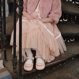 Туфли Marisharm "Анна" со сменным декором, розовые