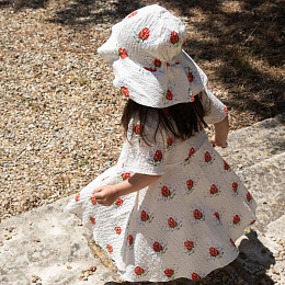 Панама Konges Slojd "Elin Vita Rosa", цветущая роза