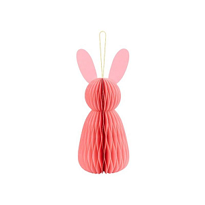 Фигура бумажная Party Deco "Кролик", розовая, 30 см 1*