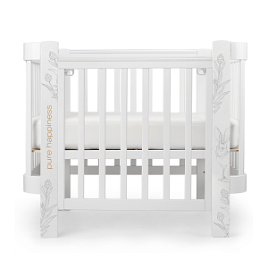 Кроватка-трансформер Happy Baby "Mommy love", белая