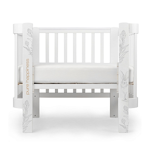 Кроватка-трансформер Happy Baby "Mommy love", белая