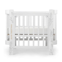 Кроватка-трансформер Happy Baby "Mommy love", белая