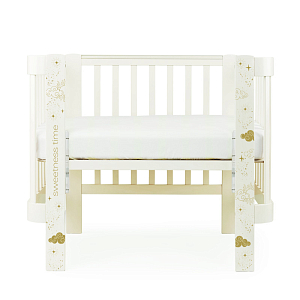 Кроватка-трансформер Happy Baby "Mommy love", молочная