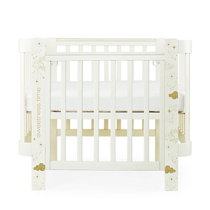Кроватка-трансформер Happy Baby "Mommy love", молочная