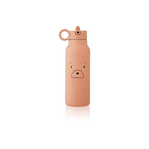 Бутылка-термос для напитков LIEWOOD "Медведь", темно-розовая, 350 мл 1*