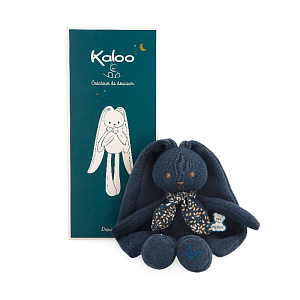 Мягкая игрушка Kaloo "Кролик", серия "Lapinoo", темно-синий, маленький, 25 см
