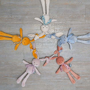 Мягкая игрушка Kaloo "Кролик", серия "Lapinoo", терракотовый, средний, 35 см