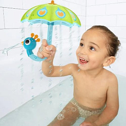 Игрушка водная Yookidoo "Зонтик-павлин. Создай дождь!", зеленый