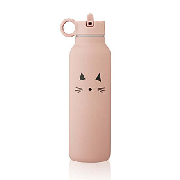 Бутылка-термос для напитков LIEWOOD "Falk Кот", розовая, 500 мл