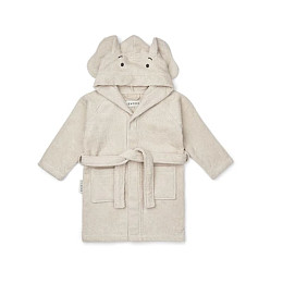 Детский махровый халат LIEWOOD "Lily Elephant", песочный, 5-6 лет