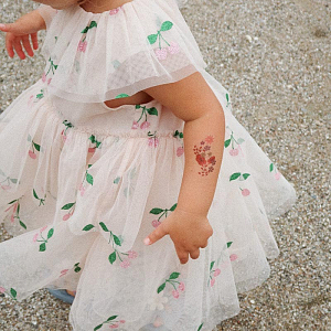 Платье принцессы Konges Slojd "Mili Glitter Ma Grande Cerise", ранняя вишня