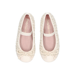 Туфли PRETTY BALLERINAS "Shade Perla", с бантиком, белые