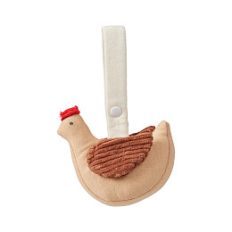 Подвесная развивающая игрушка Фэйбэлаб (Fabelab) "Курочка Ко-ко", карамель