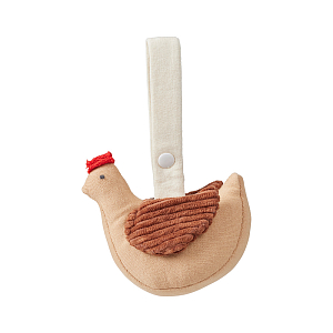 Подвесная развивающая игрушка Фэйбэлаб (Fabelab) "Курочка Ко-ко", карамель