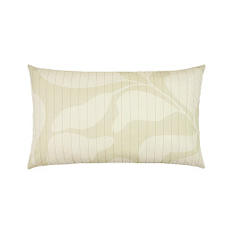 Стеганая подушка Nobodinoz "Landscape Light Green Leaves", листья на салатовом, большая, 60 х 40 см