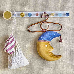 Набор настенных крючков Bloomingville MINI "Space", мульти с серым