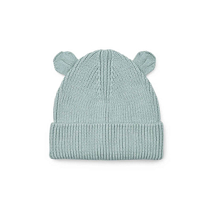 Шапка с ушками из хлопка LIEWOOD "Gina Beanie", голубая