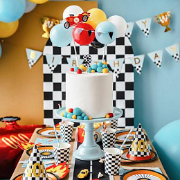 Топпер для торта Party Deco "Гоночные машины", 29 см