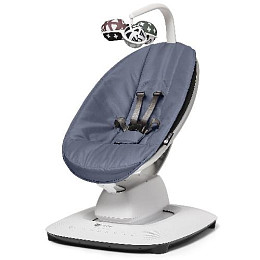 Кресло-качалка 4moms "MamaRoo", грифельно-голубая