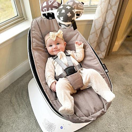 Кресло-качалка 4moms "MamaRoo", розовое дерево